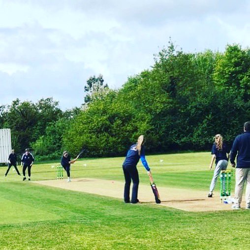 ladies_high's tweet photo. Fantastic first match today against @galleywoodcc. We didn’t concede a wicket and managed to take four wickets. Both teams scoring 116 runs. #highrodingladies #winners #firstmatchoftheseason 🏏 #performance #determination #drive https://t.co/h9QJmpi2Ho