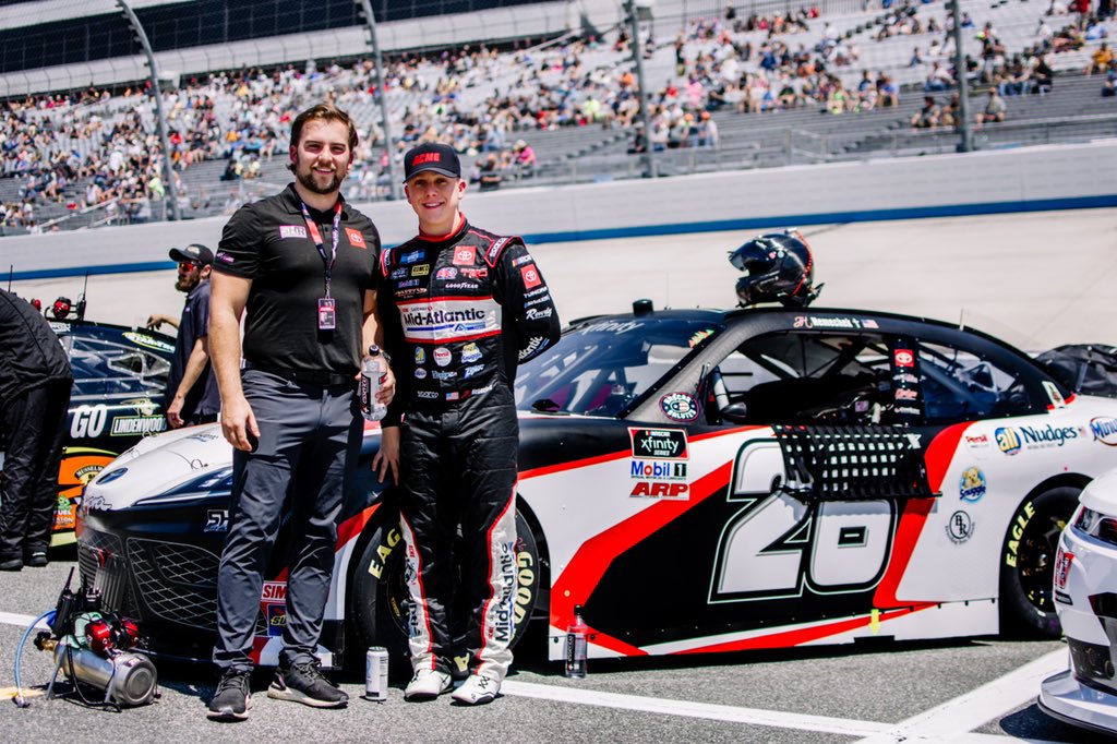 SamHuntRacing's tweet photo. It was an honor to have @JHNemechek wheel it for us this week. We are looking forward to him being back with us again soon π
#Drydene200 | #TeamToyota | #ACMEMarkets https://t.co/svZFcP3unY