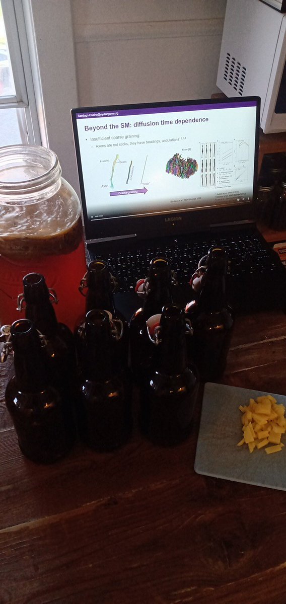One of the perks of attending <a href="/ISMRM/">ISMRM</a> at home: watching sessions while doing other activities, such as bottling Kombucha !