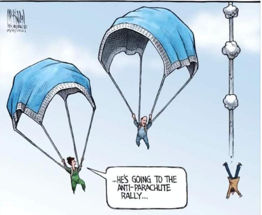 A picture paints a thousand words! #AntiMaskers #AntiVaxxers #COVIDIOTS 👇 #cdnpoli