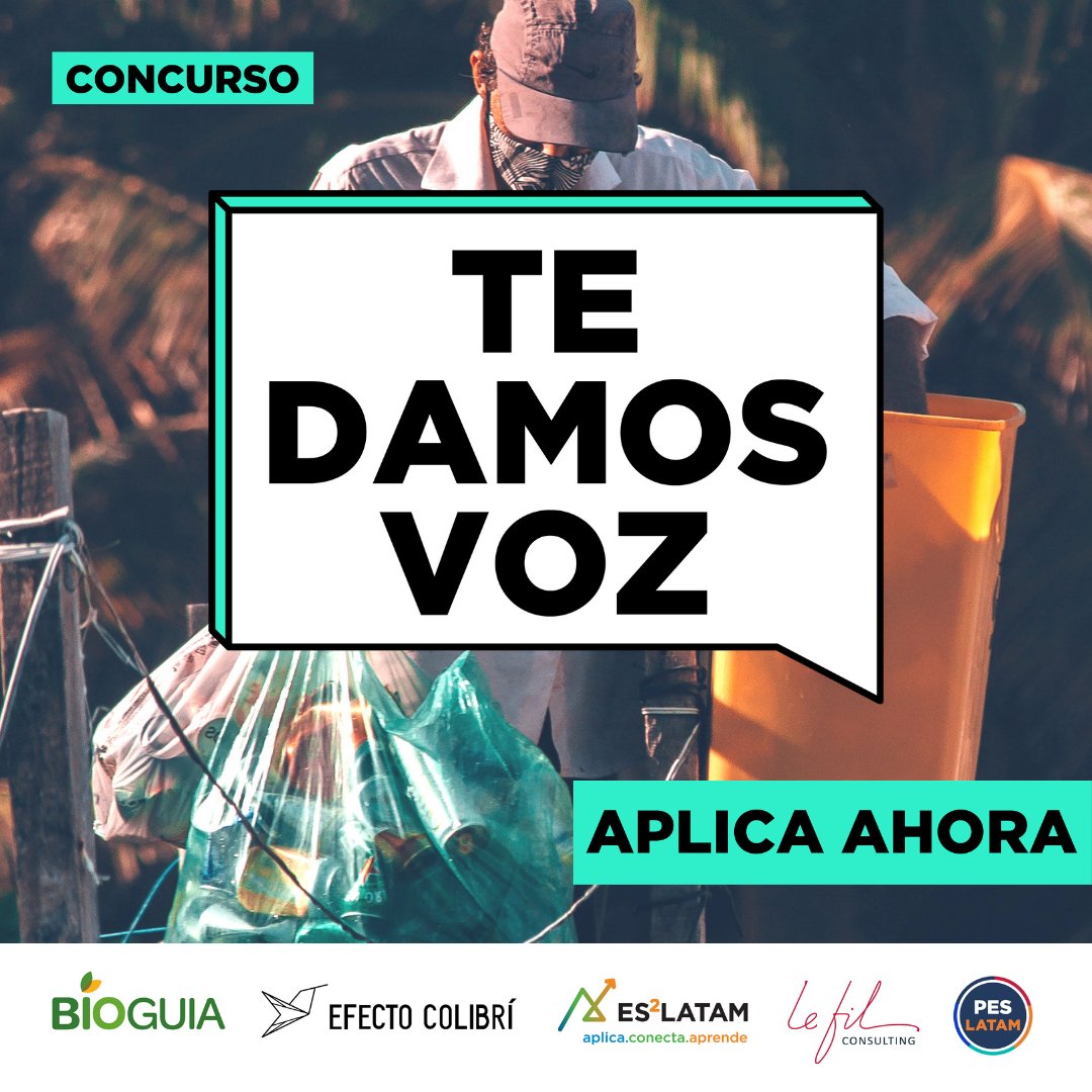 VC4A_Latam's tweet photo. ¡Último día! Buscamos 15 empresas sociales que están transformando la vida de cientos de personas a través de sus productos y servicios. El premio equivale a $30.000 en promoción por los canales de @somosbioguia @ColibriEfecto y @ES2_Latam 

¡Aplica hoy! https://t.co/CO1om2Vni8 https://t.co/aVZQ1JoRwV