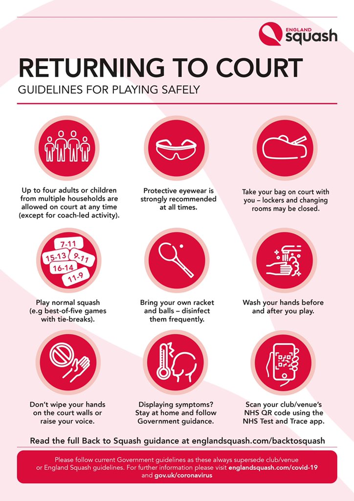 englandsquash's tweet photo. Full court #squash returns tomorrow 🙌

View our guidance for keeping yourself and others safe👇

Full #backtosquash guidance 👉 https://t.co/sJNHM5CbnK

RT

#CourtComeback https://t.co/dboTenBtGX