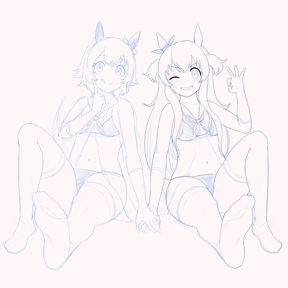 マヤの線画終わり 