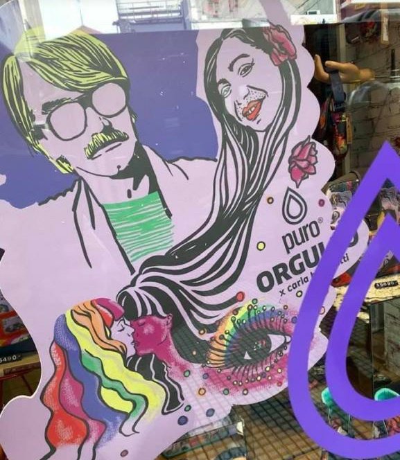 Esto es chiste? La marca Puro Zapatillas, saco esta línea lgtbi, mercantilizando a nuestrxs referentes, haciendo guita en sus nombres. 
¿Porque a Diana le hicieron barba? Es de una violencia absoluta.¿ Hasta cuando las travestis seremos representadas estereotipadamente?