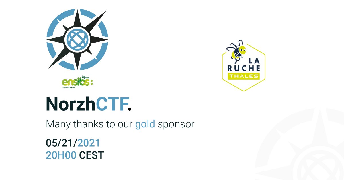 Merci à <a href="/thalesgroup/">Thales Group</a> de nous faire confiance cette année encore en sponsorisant le NorzhCTF !

✈️J-5 parés au décollage
✈️J-5 ready for take-off

@ENSIBS