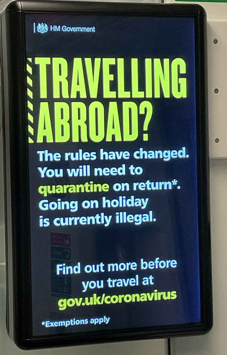 It may be the case today but from tomorrow travelling is not illegal - and this advert can be removed. You can actually travel anywhere, if that country will let you in. The <a href="/SOSTravel3/">SOSTravel</a> group successfully campaigned for a May restart to help the sector recover. #SaveOurSummer