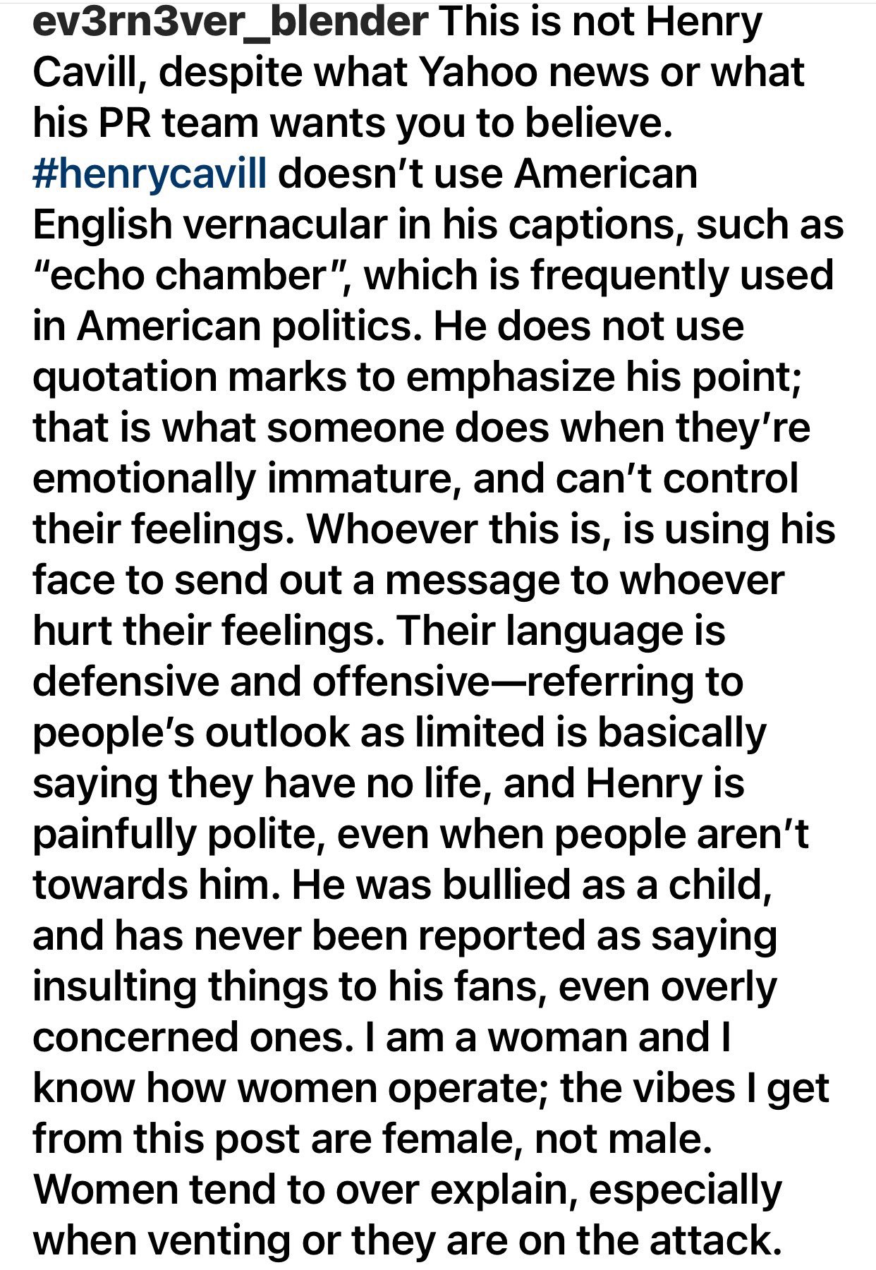 It's time to stop: Henry Cavill Declared War on His Own Fans for Targeting  His Girlfriend Natalie Viscuso - FandomWire