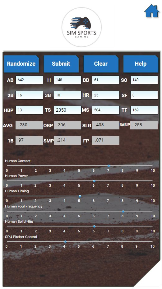 My <a href="/MLBTheShow/">MLB The Show</a> slider app is now available
simsportsgaming.com/mikeloweshowsl…

This app calculates and auto-adjust large section of sliders for MLBTS. I plan to keep it updated and tweaked for next year and beyond.

If you'd like to make a donation, there's an option to do so in the app.