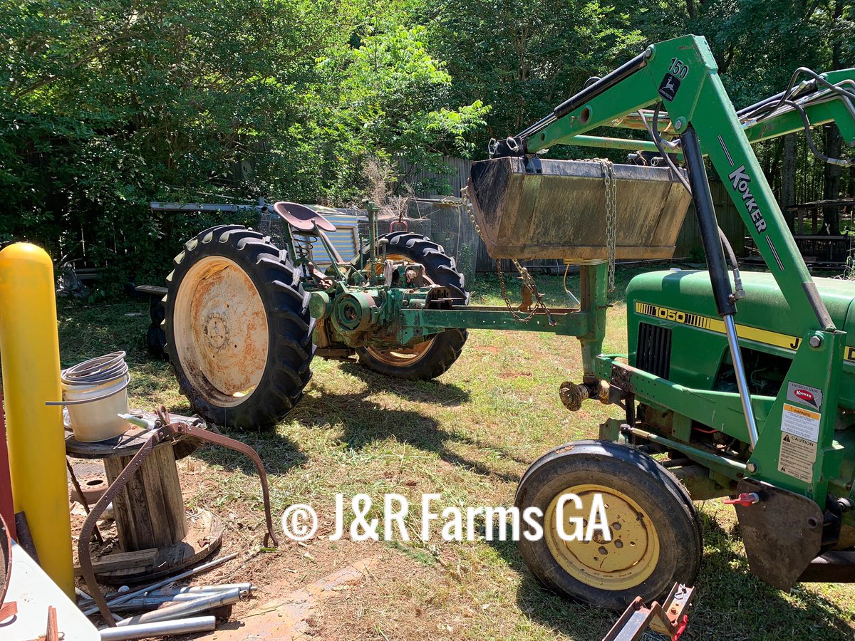 Moved the ‘46 B to the other side of the barn to start resto...
Never mind the barn roof, still ain’t repaired from storm damage 😬😂