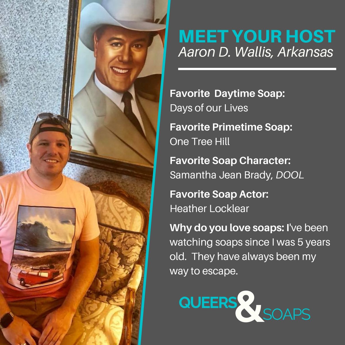 AaronDWallis's tweet photo. Meet the hosts of Queers&amp;Soaps: Aaron D. Wallis and Tommy Figueroa.

#soapoperas #queersandsoaps #podcast #soapoperapodcast #queers https://t.co/GlBFZ1Bzu3