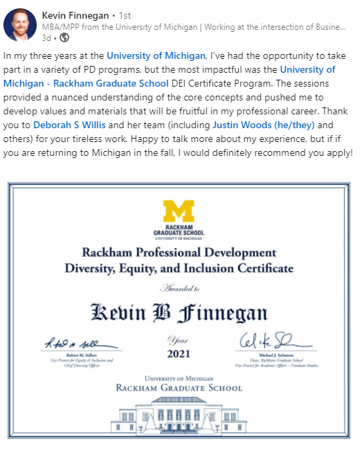 DebbieSWillis's tweet photo. Why I do what I do... #Inspiration #Purpose #Impact #Grateful @umichgradschool https://t.co/l8vkXq74Ry