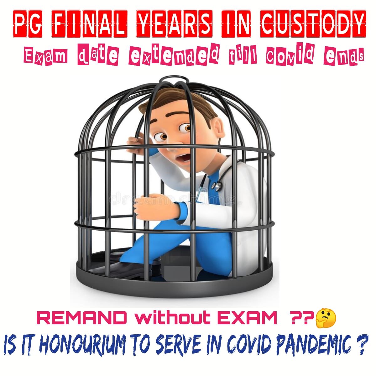 DrNirajSingh4u's tweet photo. Extension of final Yr MD/MS/DNB because of COVID-19 pandemic &amp; they are working day and night for our India 🇮🇳. NMC must give them #passingSamman by waiving off Exam &amp; promote them to Senior Resident. Modify the rule 🙏
@NMC_IND @drharshvardhan ji @profplal ji  @ShashiTharoor ji https://t.co/Buv9Ltp1Lt