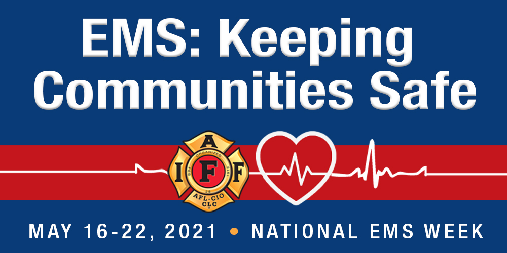 IAFFofficial's tweet photo. National #EMSWeek is a time to raise public awareness about the critical role of EMS in the community. #ServingCommunities https://t.co/OLMIujTHcz