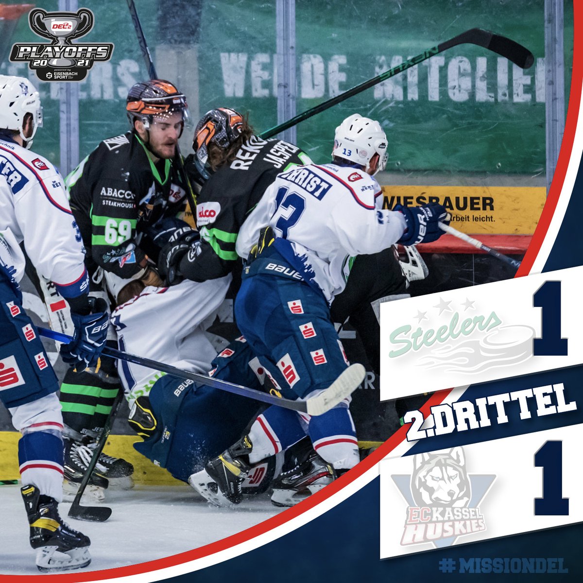 ECKASSELHUSKIES's tweet image. Die Huskies gleichen aus 🙌

In einer weiterhin spannenden und umkämpften Partie netzt Vinny Saponari in der 38. Minuten ansatzlos zum Ausgleich ein. Jetzt heißt es normal 20 Minuten alles geben 💪

📸 Timo Raiser / DEL2
#SCBECK #2togo #MissionDEL #imHerzeneinHusky