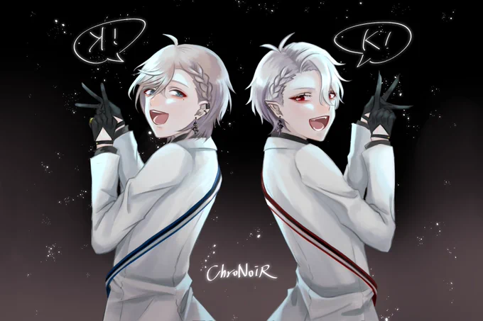 ʞk!
#KuzuArt #かな絵 #くろのあとりえ 