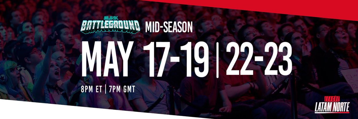 LatamNorte's tweet image. 🏆MAÑANA EMPIEZA: @BlinkEsportsRD Mid-Season Champs🔥

🎮 ESTOS SON SUS EQUIPOS:
@Team_SMOG_
@eTeamCruelty
@ShorysGaming
@Twinesports
@JusticeGamingf
@TheSoulKinGz
@1creativegaming
@ProjectGamingTM
@Tempusgamingg
@SnakesGamingg

👀 Dinos tu TOP3
#LatamChallengers #COD #ColdWar
