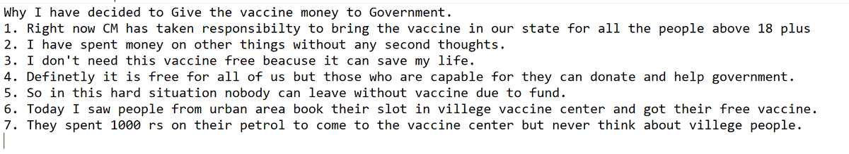 DeepakMahto1990's tweet photo. Today I got my vaccine covidshield and I decided and 
 transferred vaccine price money to CM care fund .I realized in his hard time free things is too much necessary for needy people.Please read my attachment.
@JharkhandCMO @prabhatkhabar @JagranNews https://t.co/HXMOFiR5ne