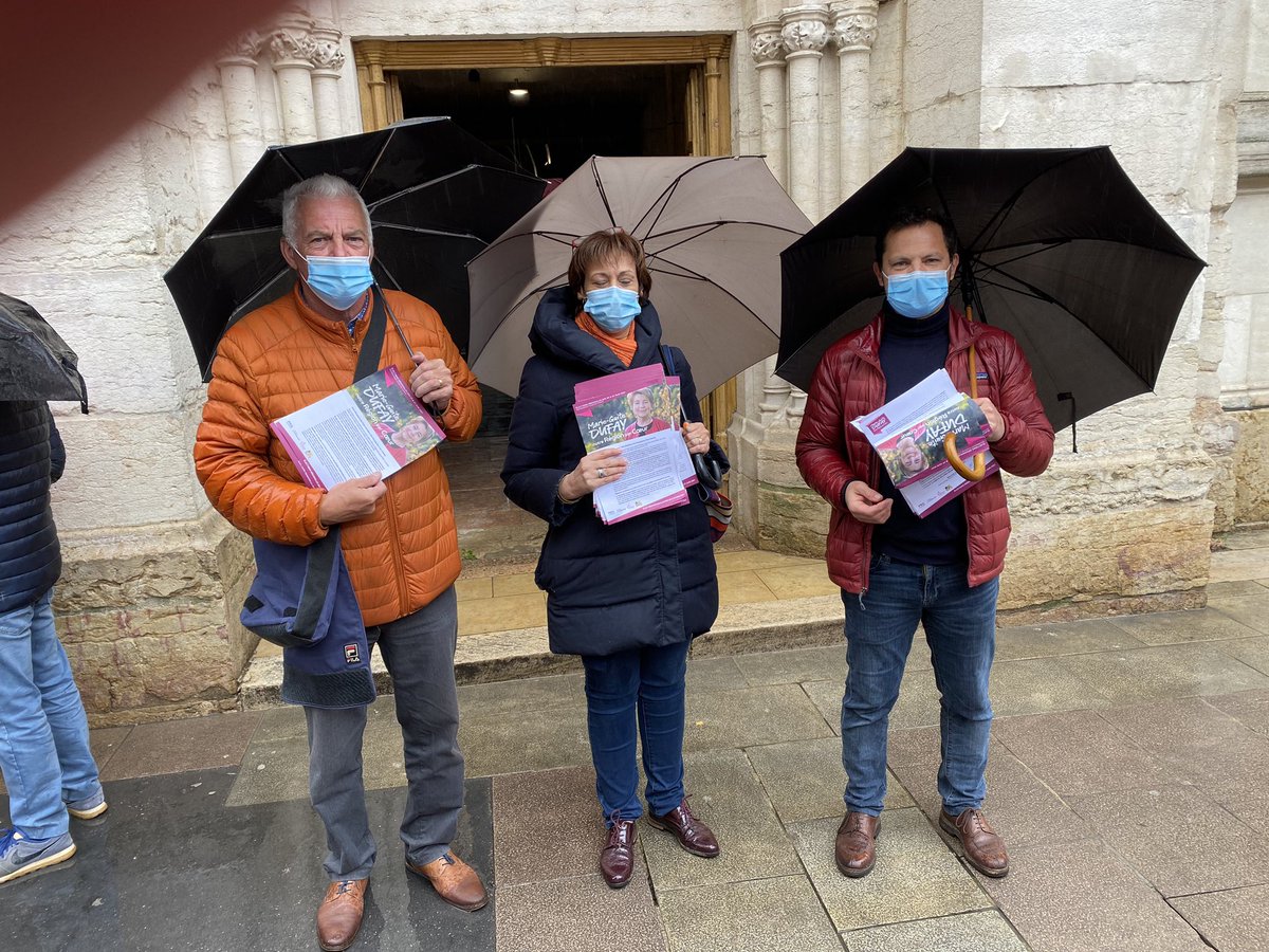 Qu’il pleuve ou qu’il vente, aux quatre coins de la Bourgogne-Franche-Comté, nous sommes sur le terrain. Un grand merci à tous ceux qui se mobilisent pour garder notre Région à gauche. La dynamique est là ! 💪🏻🗳#NotreRegionParCoeur