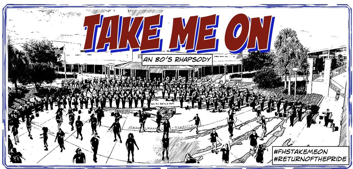 FHSBandOrlando's tweet photo. We are back! #fhsTakeOnMe #returnofthepride #ocpsarts @OCPS_FreedomHS https://t.co/uJ3d0prRmz