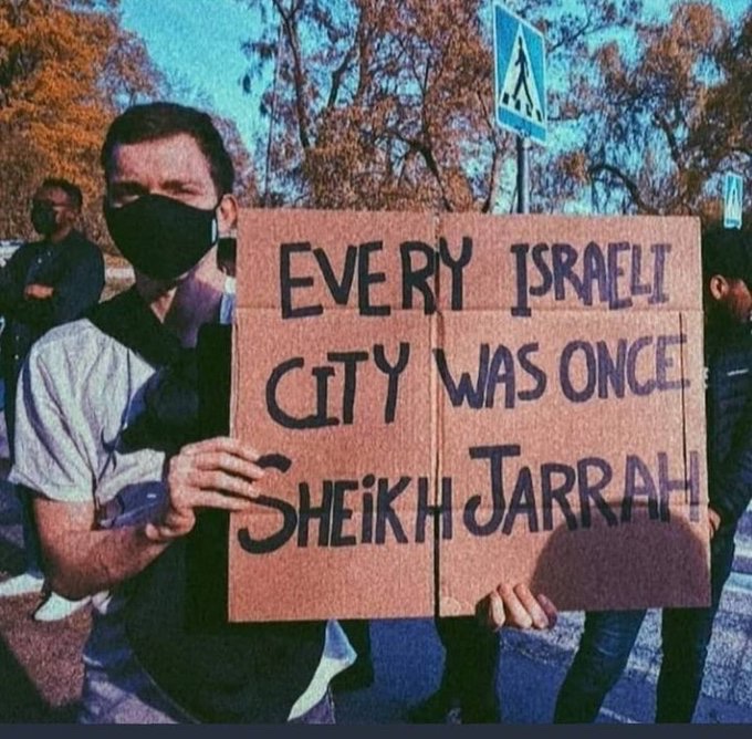 f you cannot lift the injustice, at least tell everybody about it!

Try educating yourself🙏✌🏻⬇️
instagram.com/tv/CO1xY3Inxs4…

#GazaUnderAttack 
#GenocideinGaza 
#savesheikhjarrah