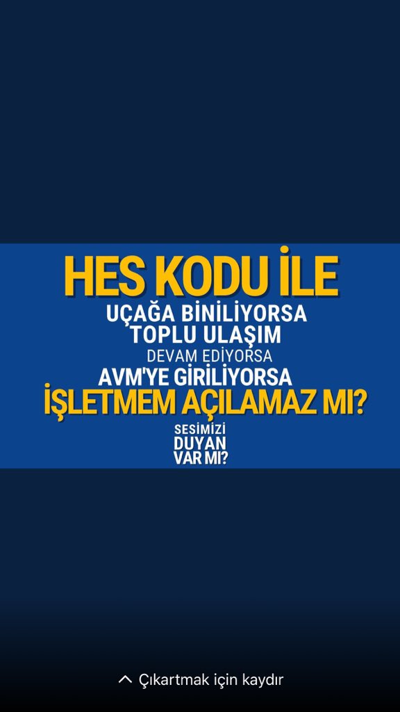 #yeterartık !!
#borçlayaşanmaz 
#evetdemekistiyoruz 
#etkinliksektörüyokoluyor 
#düğünsektörüyokoluyor 
#evimiziçinişimizolmalı
#destekdeğilişimiziistiyoruz 
İnsanları maymun gibi görüp oynatamazsınız tarih verin 
<a href="/RTErdogan/">Recep Tayyip Erdoğan</a> 
<a href="/tcbestepe/">T.C. Cumhurbaşkanlığı</a> 
<a href="/TC_icisleri/">T.C. İçişleri Bakanlığı</a> 
<a href="/saglikbakanligi/">T.C. Sağlık Bakanlığı</a> 
<a href="/TCKultur/">Türk Kimya Mühendisi</a>
