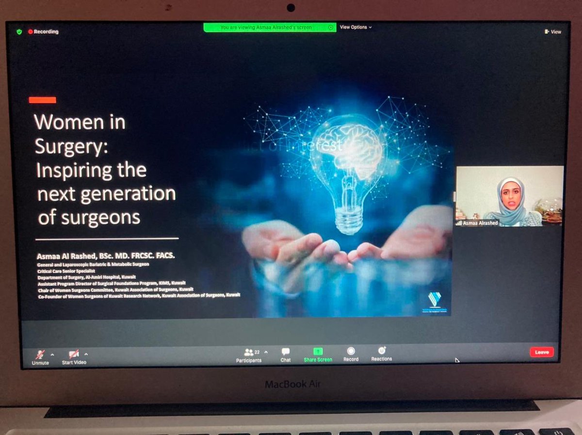 IASSS_1's tweet photo. We hope you’ve been inspired by Dr. Al-Rashed during her talk! @aparagon_ The recording of this talk will be available in our youtube account in the next few days. Subscribe💪🏼. Also, remember to fill our feedback forms to receive certificates of attendance #IASSS https://t.co/XRsODvUSkE