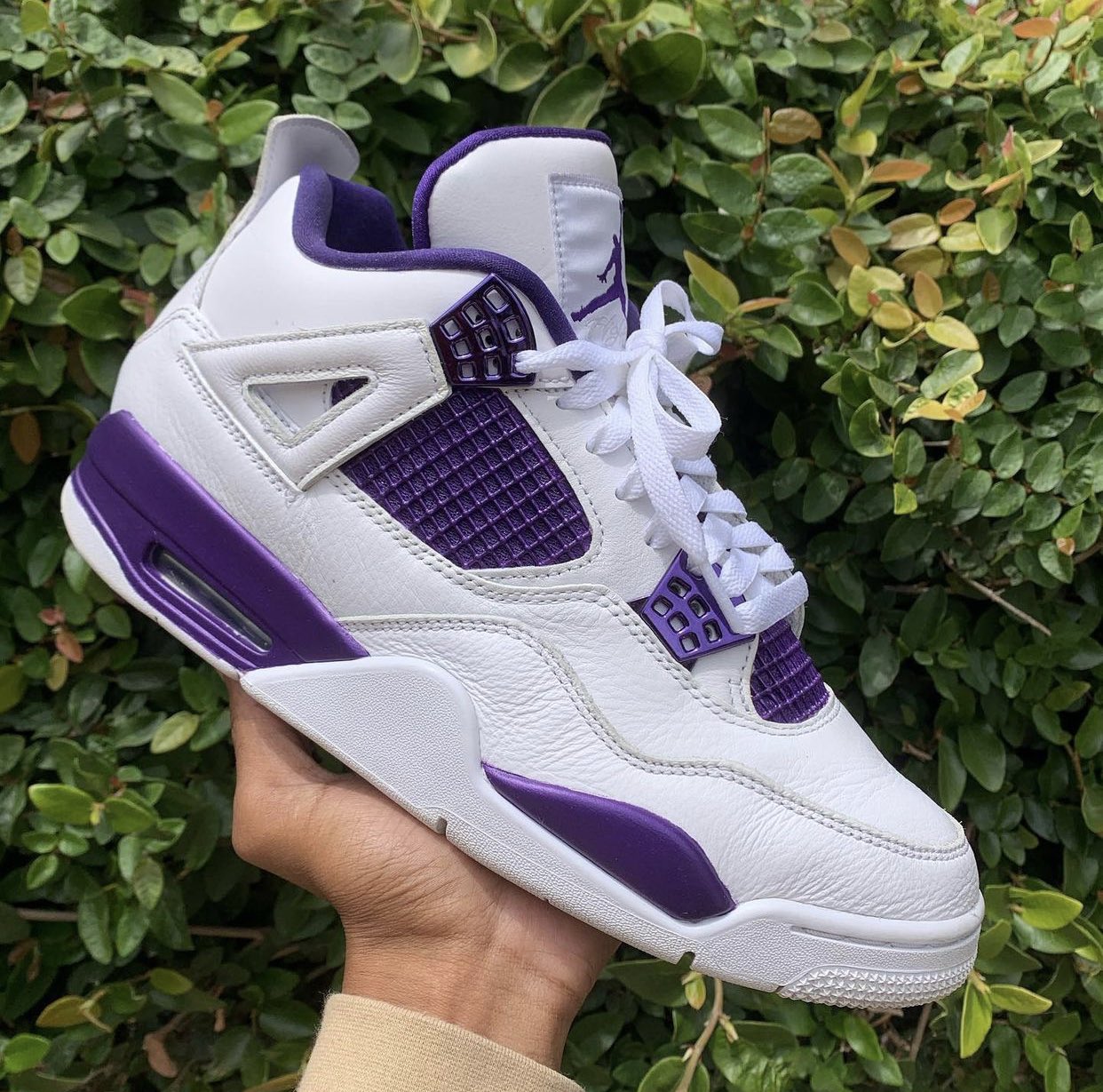 custom purple jordans