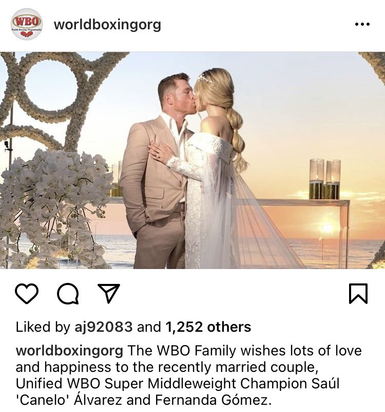 ringmagazine's tweet image. Canelo was so confident he'd beat Billy Joe Saunders without any scratches he booked his wedding for the week after…