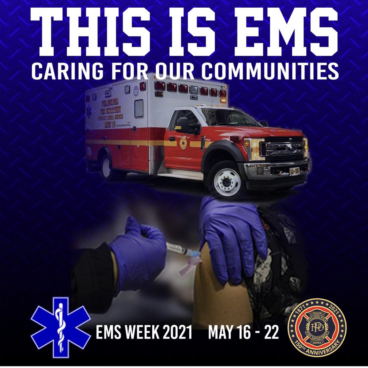 PhillyFireDept's tweet image. National EMS Week starts now! Over the next few days, we'll share photos and bios of several great EMS providers to show their wide range of roles in the PFD.
