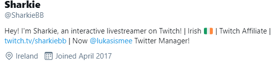 SharkieBB's tweet photo. Just want to alert you all to the fact I am now @lukasismee twitter manager! Feel free to congratulate me!
#NewBio #NewJob #NotBeingPaid #GottaGetThatBread #Grinding #NevaSleep https://t.co/WGgMru1Vmh