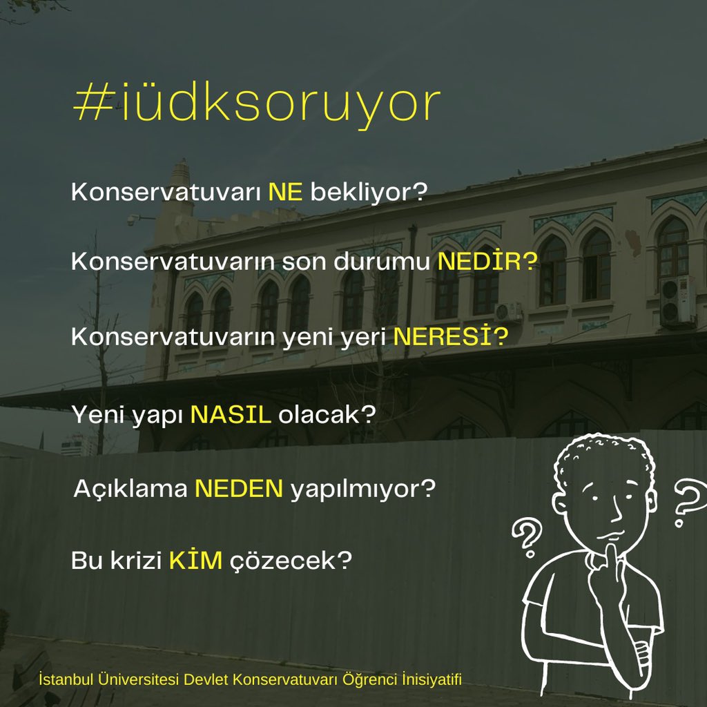 Öğrenciler olarak sorularımıza cevap bekliyoruz!
#iüdksoruyor
