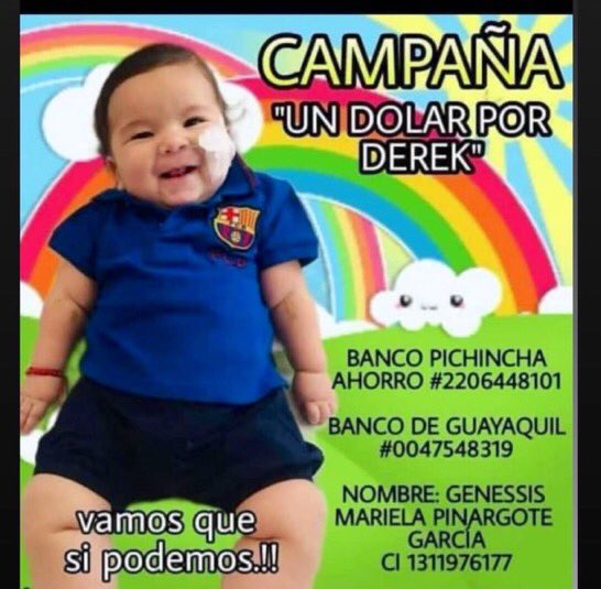 SbastienMlires1's tweet photo. El influencer🇦🇷Santi Maratea recaudó los 2 millones de dólares que Emma necesitaba para sanar su Atrofia Muscular Espinal. 
Santi convenció a famosos y se rumorea que los últimos 500mil fueron donados por Messi. 
¡Ahora 🙏 para Derek de 5 meses! Espera un milagro en Portoviejo🇪🇨 https://t.co/HtCWEi3d8U