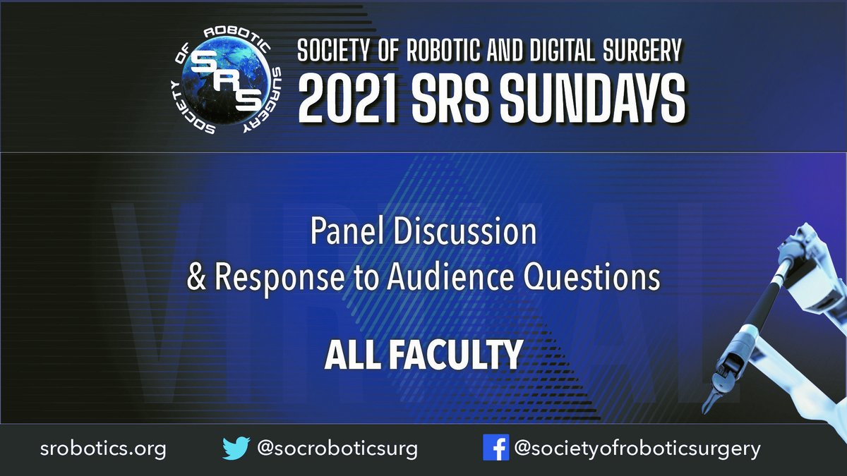 Finish out the first session of #SRSSundays with a Panel Discussion and Response to Audience Questions with Jay Redan, MD.