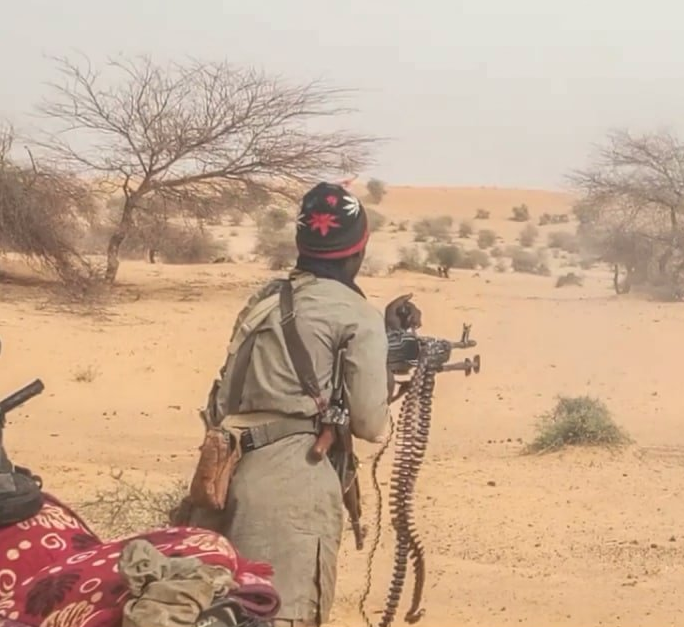 MENASTREAM's tweet photo. For the crime-terrorism-trafficking-climate change-migration nexus folks, some visible evidence that 🌿Marijuana promotion is on the rise in ISGS's ranks..#Sahel https://t.co/ybwIjSaSQa