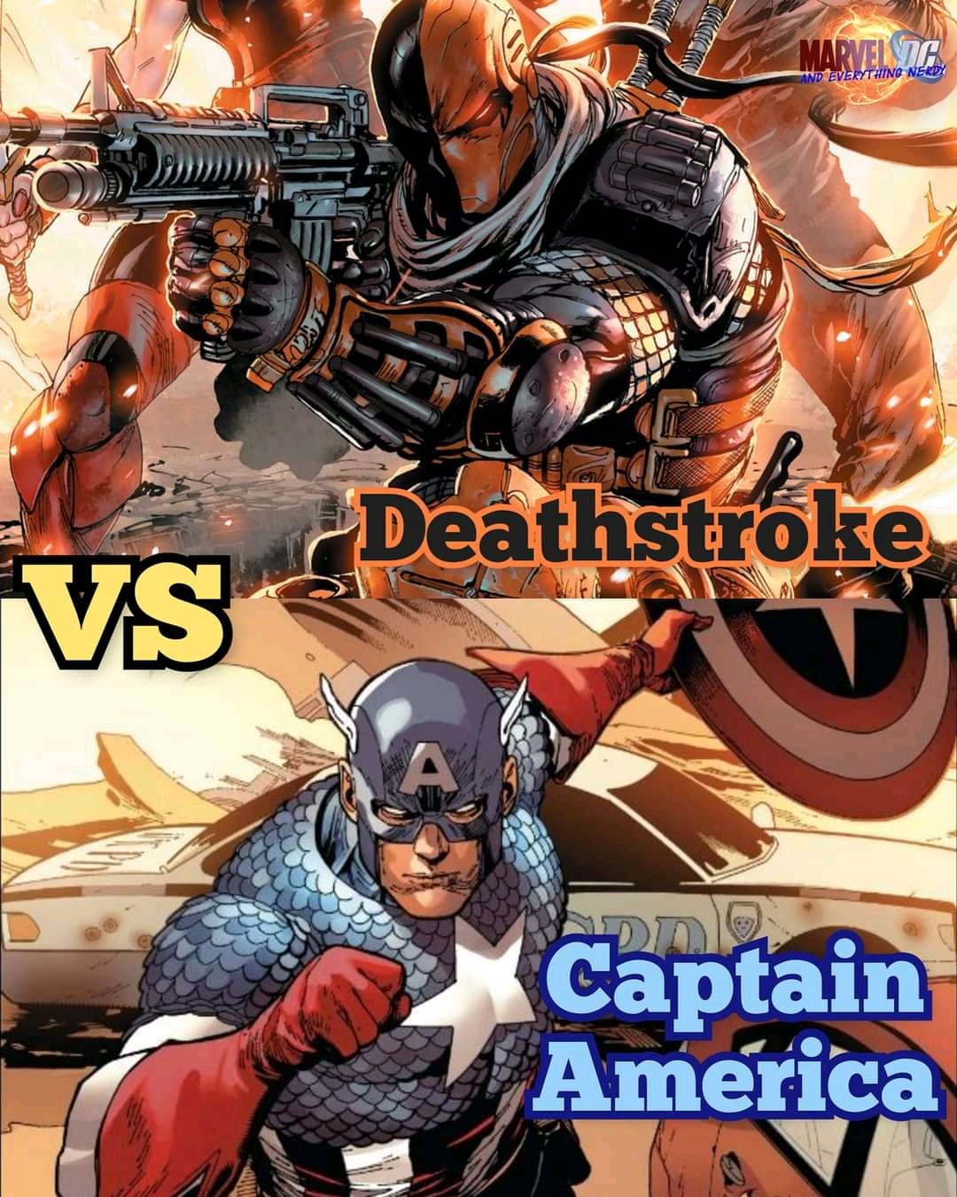 Captain America Vs Deathstroke