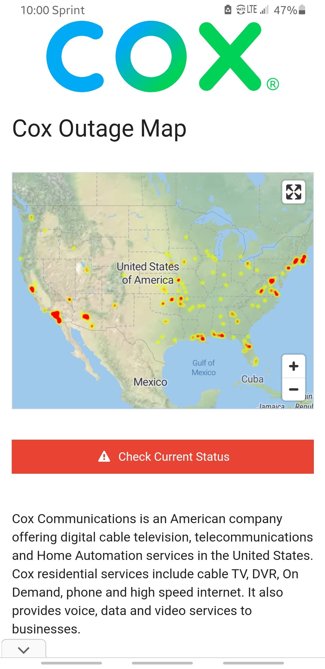 Cox Cable Internet Outage Map Cox Customer Care On Twitter: "@4Blue2Frost0 Hi Tiffany. Currently There Is  Not A Declared Outage In Your Area. After Reviewing Your Account, It  Appears That Your Modem Is Showing Online. A Service