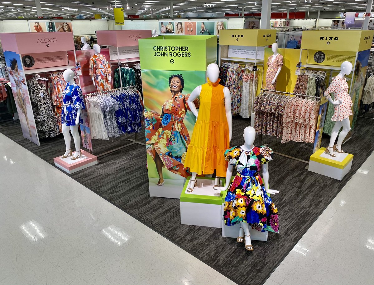 shaheedAtTarget's tweet image. The launch of @Target Fabulous new LTO Collaboration #ProjectPeony with Iconic designers Rixo's with the eye-catching prints, Christopher John Roger's beautiful silhouettes and Alexis destination-worthy pieces! Huge Shout out to T-2418 TL Ty  &amp;amp; VM John for this flawless Execution