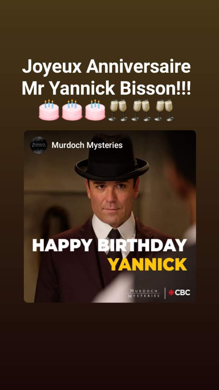 Happy Birthday Mr Yannick Bisson !!!   