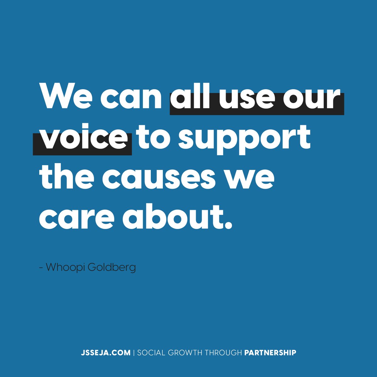 JSSExchange's tweet image. We can all use our voice to show that we care. #JSSECare #JSSE #DonateForImpact