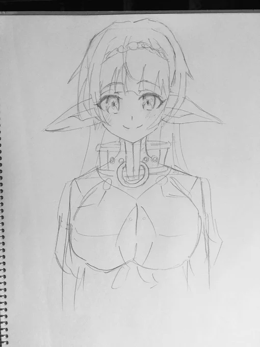 模写。
久しぶりに面白いアニメみた(*'艸`) 