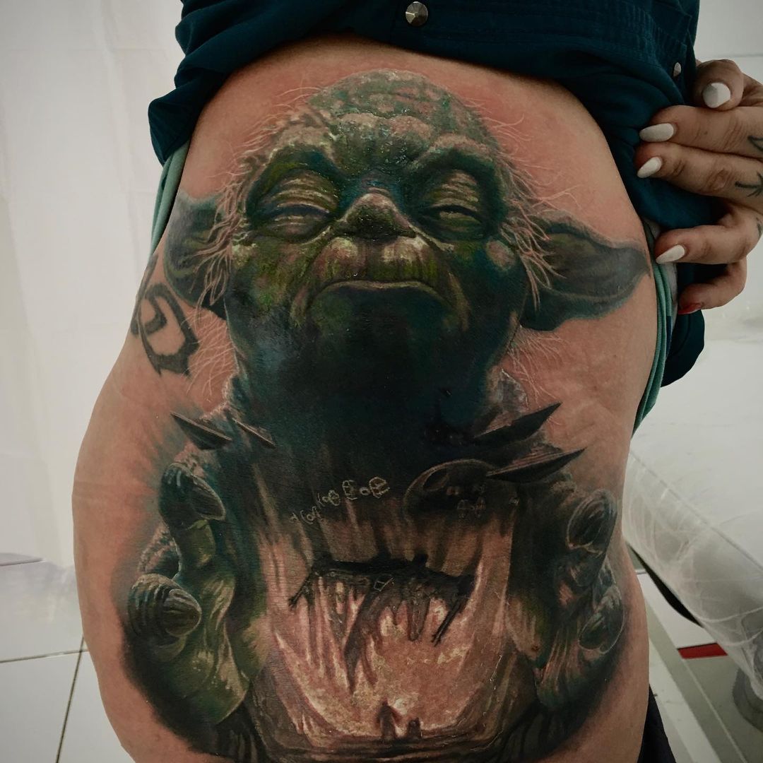 Tattoo Fiesta on X: "Yoda tattoo. Amazing Star Wars piece.. By Zury. #yoda # starwars #yodatattoo #starwarstattoo #tattoo #tattoos #tattooed #ink #inked #art #tattoolovers #tattoofiesta #duluth #georgia #duluthtattoo #tattooandpiercing #tattooartists ...