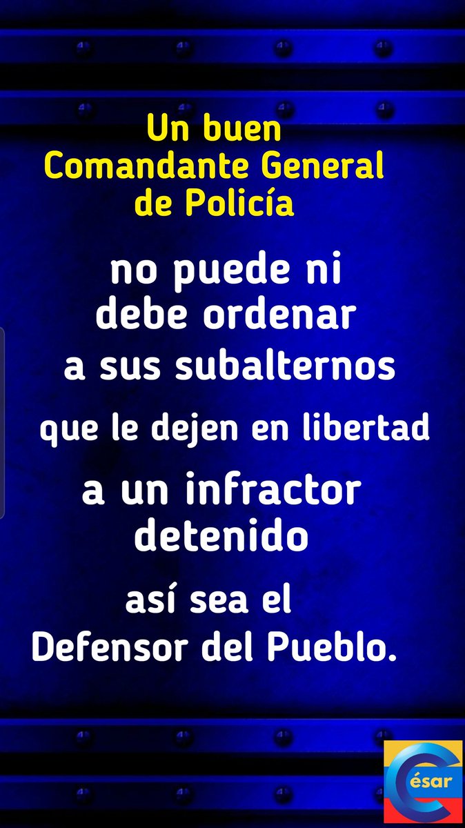 CESAR CARRION M. (@cesarcarrionm) on Twitter photo 