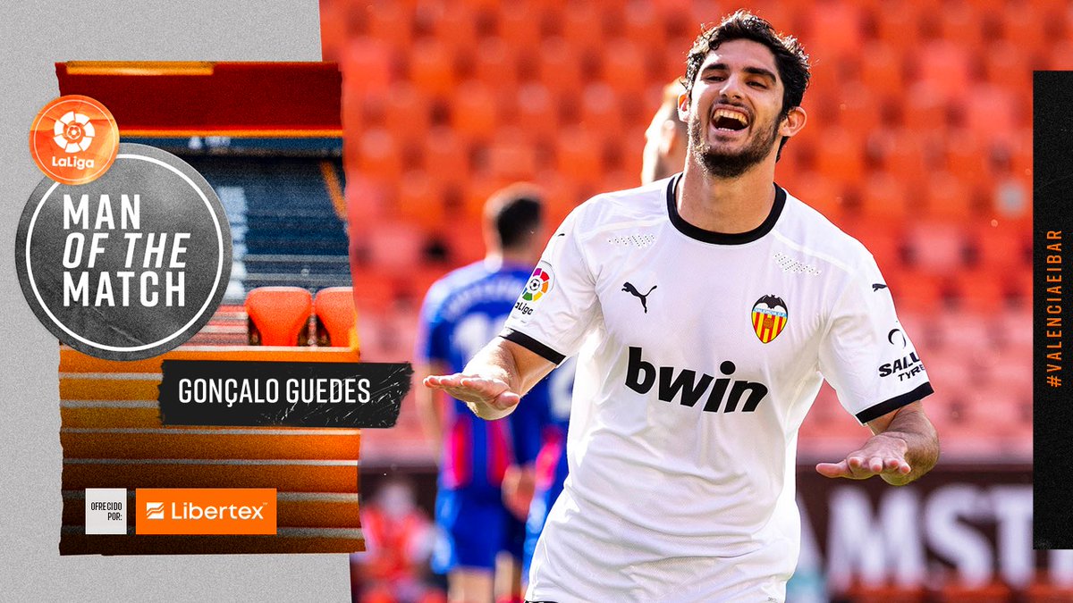 valenciacf_en's tweet photo. What a performance! 🔝💥🇵🇹

Our @libertex_europe MAN OF THE MATCH 👉 @gguedesoficial! 🙌

#MOTM #ValenciaEibar https://t.co/wjd2umi3vJ