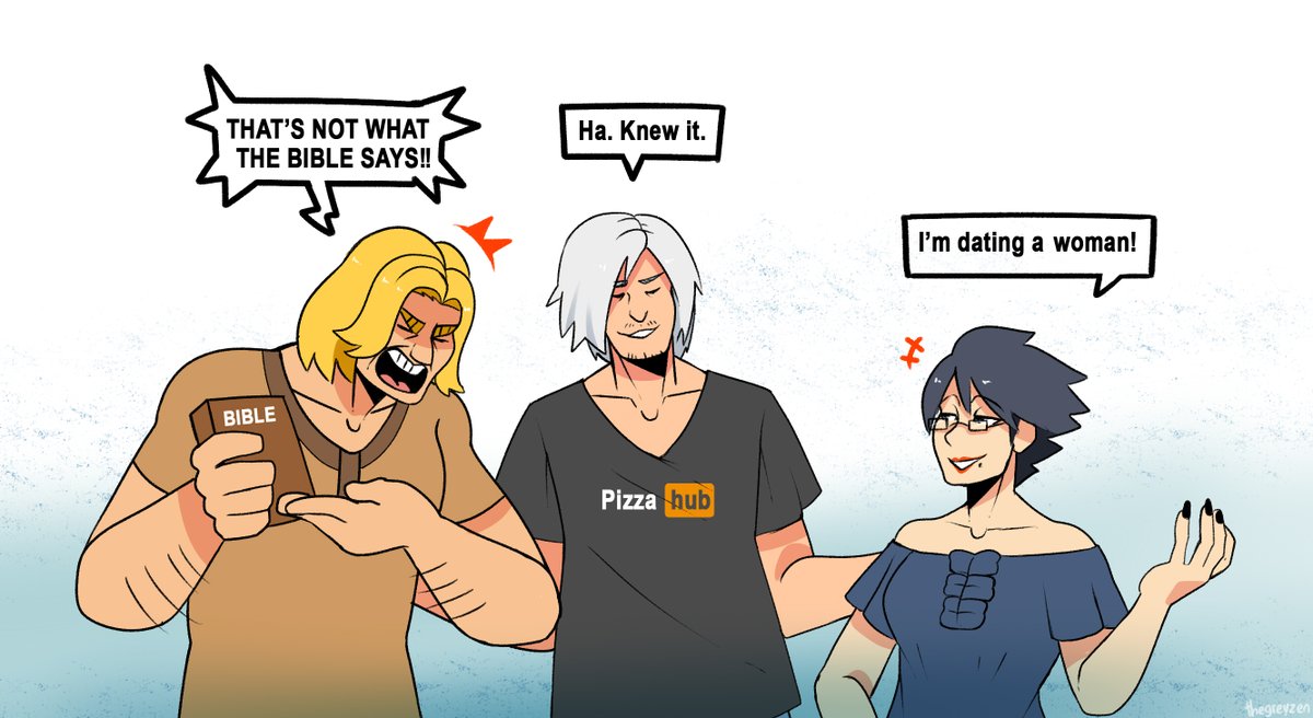 For some reason I want a series of Simon, Dante and Bayo living under the same roof. 