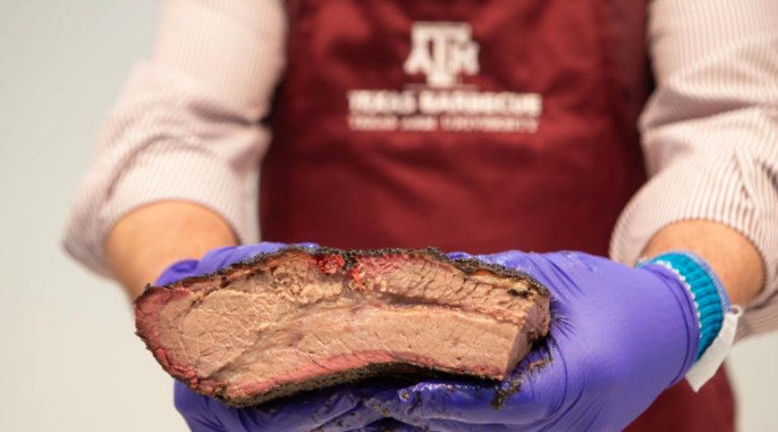 TAMU's tweet photo. At Texas A&amp;M, BBQ is more than just a food or hobby — it's a class!

Since 2009, @aglifesciences students have learned from @Aggie_Meat experts in one of our state's most-respected traditions: Texas Barbecue. https://t.co/PTVL9FUwyP #NationalBBQDay https://t.co/thHi1HwyQ2