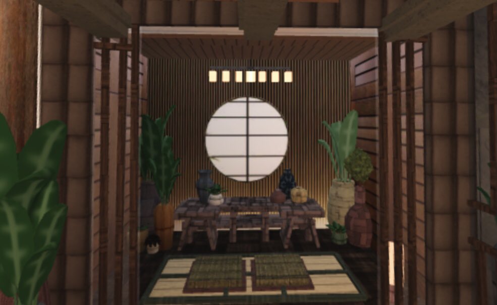 sakurablcssoms's tweet photo. A few pictures of the interior of my Japanese inspired villa. I’m happy I finished this so I can move on to my next idea 👀

Tags: #Bloxburgbuild #roblox #bloxburghacks @BasicallyBlxbrg @FroggyHopz_RBLX @RBX_Coeptus https://t.co/Knc6r37rHG