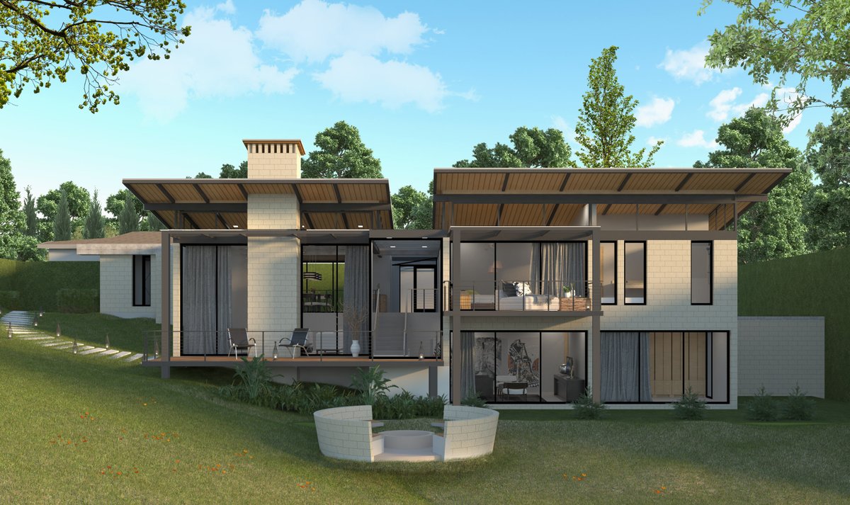 KevinMunala's tweet photo. Pleased to have designed a couple of residential houses in Tigoni, Kenya on a slope.  #begintoimagine https://t.co/DnalUh9LPS