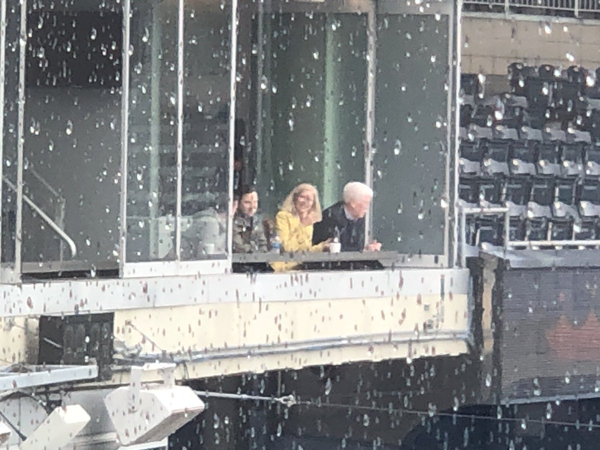 Ptsbrian's tweet image. So glad to be part of this fourth and final @UMKC commencement — and glad the rain stopped for an hour so the Class of 2020 could ... finally ... walk across the stage.  And kudos again to the @Royals, whose owner John Sherman is here to cheer them on. #classof2020RooStrong