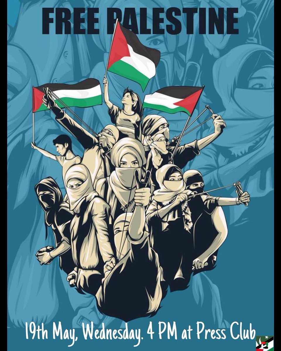pakforpal's tweet photo. Retweet this as much as possible and tag people.We have scheduled a protest on May 19th at the press club,it would be great of you all can make it.Don't forget to bring your posters.The slogans will be shared soon!
#savepalestinians
#IsraelTerrorists
#PakistanstandswithPalestine https://t.co/UVYznqcB47