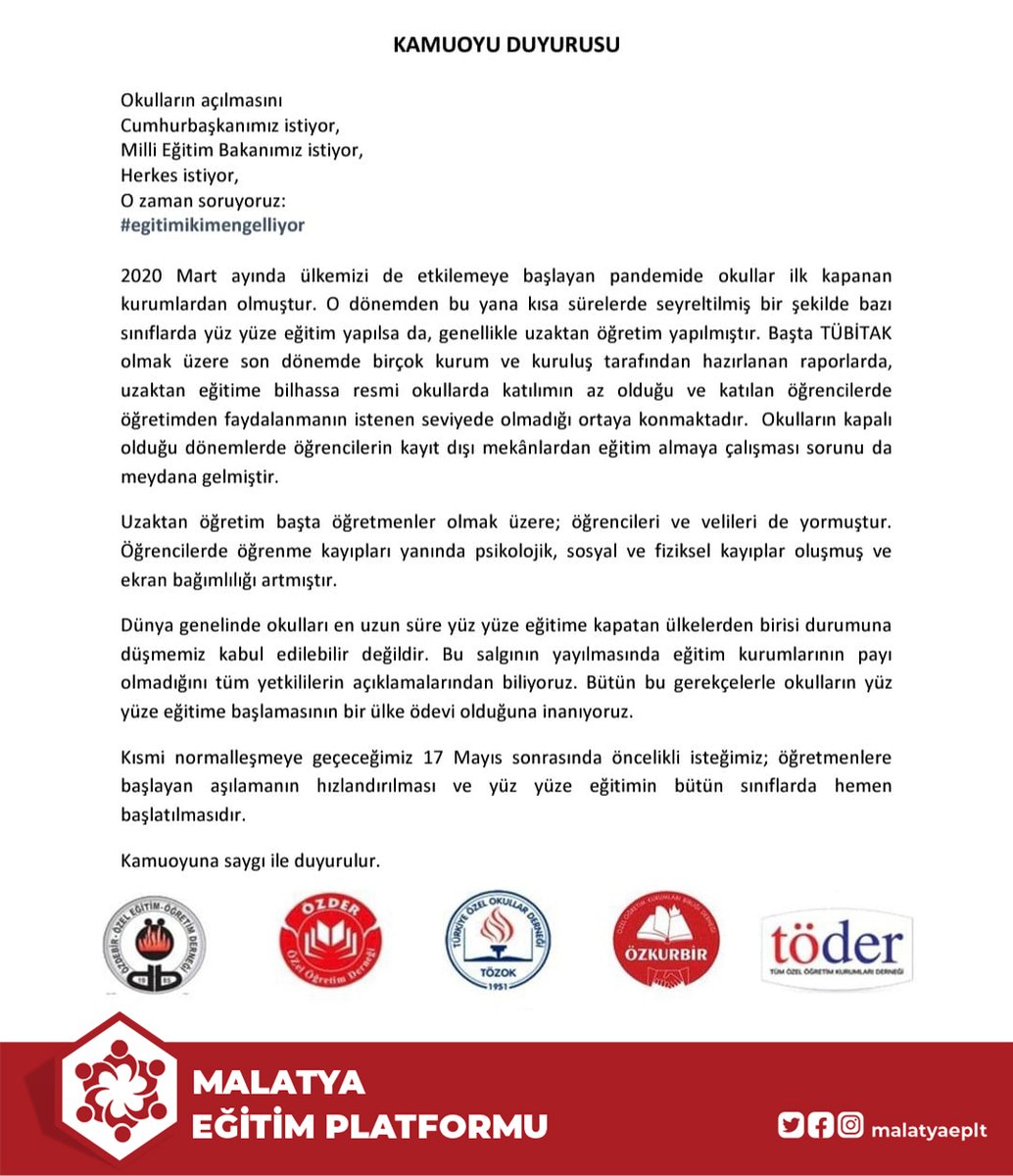 #egitimikimengelliyor